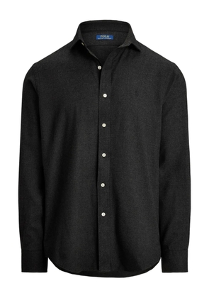 Polo Ralph Lauren logo-embroidered long-sleeve shirt - Black