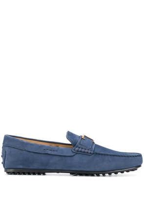 Tod's T plaque loafers - Blue