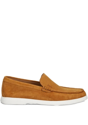 BOSS suede loafers - Orange