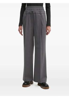 Sisley pleat-detail trousers - Grey