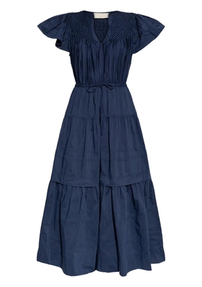 Ulla Johnson pleated midi dress - Blue