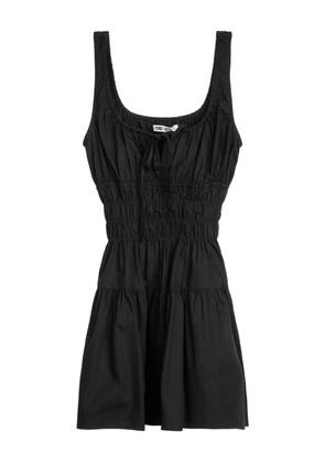 Ciao Lucia Gianluca smocked flared mini dress - Black