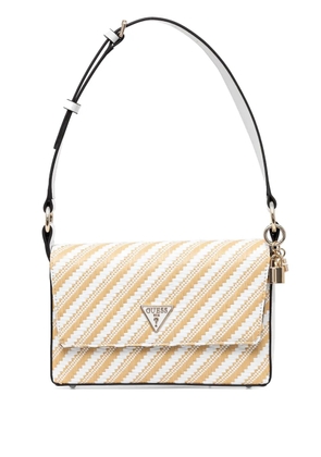 GUESS USA mini Simona shoulder bag - White