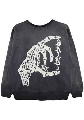 SAINT MXXXXXX graphic-print sweatshirt - Grey
