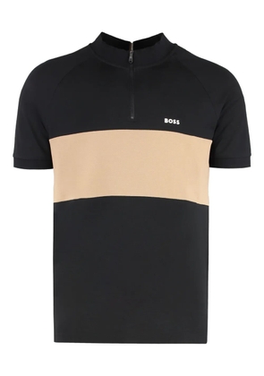 BOSS colour-block polo shirt - Black