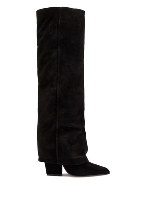 Paris Texas 100mm Jane suede boots - Black