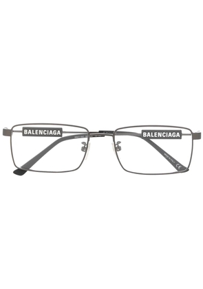Balenciaga Eyewear logo square glasses - Black