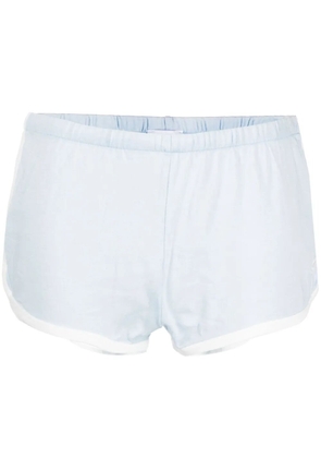 Courrèges cotton short shorts - Blue