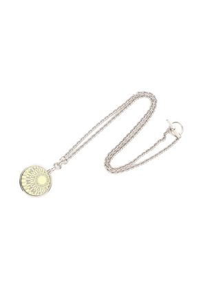 Hermès Pre-Owned 2010s Medaille OP'H necklace - Silver