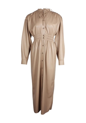 Nanushka Jayce ruched midi dress - Neutrals