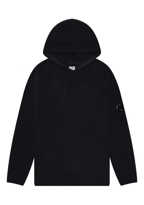 C.P. Company hooded waffle-knit sweater - Blue