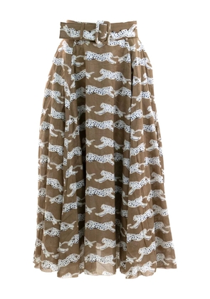 Samantha Sung cotton midi skirt - Green