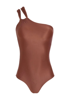 Lygia & Nanny Miusha one-shoulder swimsuit - Brown