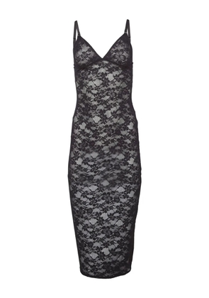 Fleur Du Mal Le Stretch lace slip dress - Black
