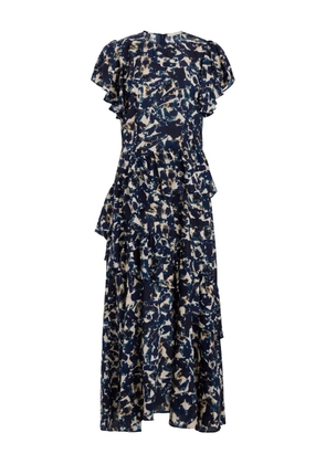 Marie Oliver Quinby ruffled maxi dress - Blue