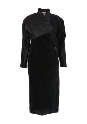 Versace Pre-Owned velvet midi dress - Black