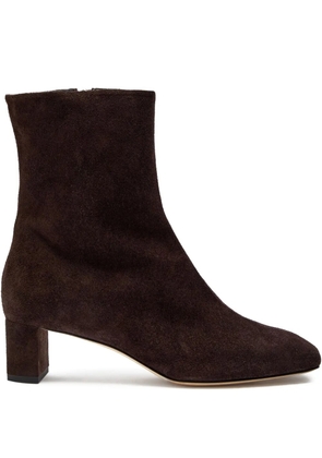 Aeyde 45mm Millie suede block-heel boots - Brown