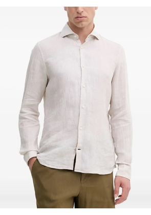 Joop! long-sleeve linen shirt - White