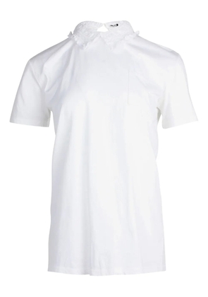 Miu Miu Pre-Owned ruffled collar blouse - White