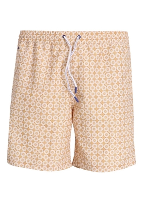 Jacob Cohën floral-print drawstring swim shorts - Neutrals