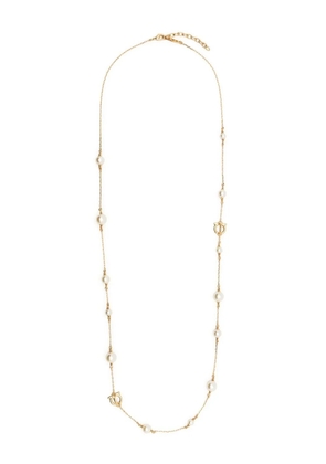 Ferragamo Gancini-charm rolo-chain necklace - Gold