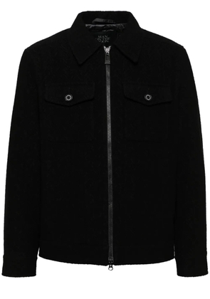 Man On The Boon. textured multi-pockets jacket - Black