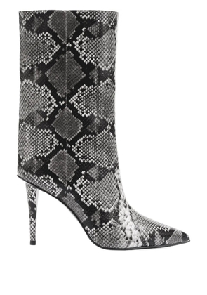 POTAMY leather knee-high boots - Silver