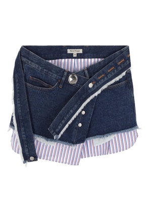 MERYLL ROGGE belted denim skirt - Blue