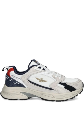 Aeronautica Militare panelled sneakers - White