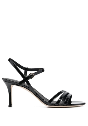 Ferragamo buckle-fastening 75mm heeled pumps - Black