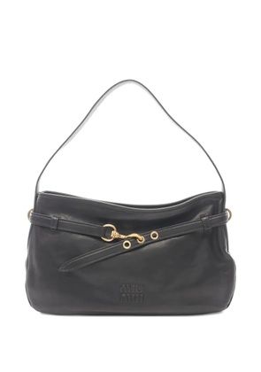 Miu Miu Pre-Owned Adventure leather shoulder bag - Black