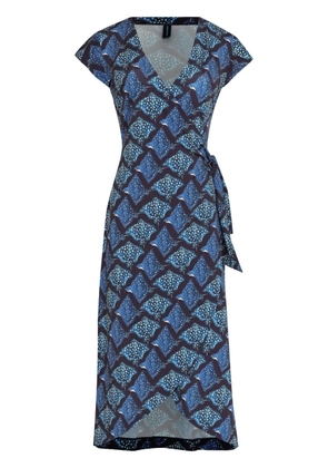 Lygia & Nanny Falcão midi dress - Blue