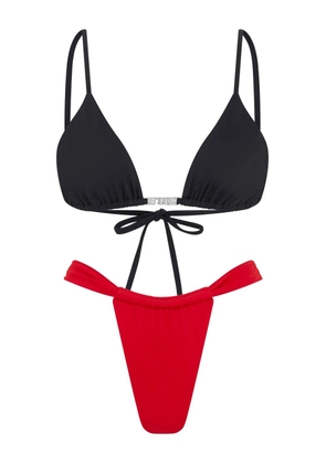 Let's Swim ruched bikini bottoms - Red