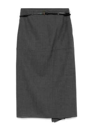LESS rolled hem skirt - Grey