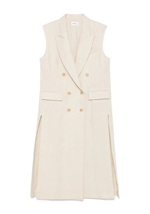 P.A.R.O.S.H. linen coat - Neutrals