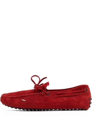 Tod's Vintage suede loafers - Red