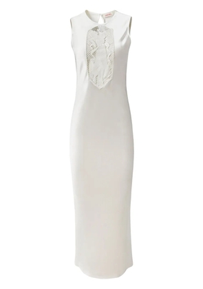 Alejandra Alonso Rojas cut-out midi dress - Neutrals