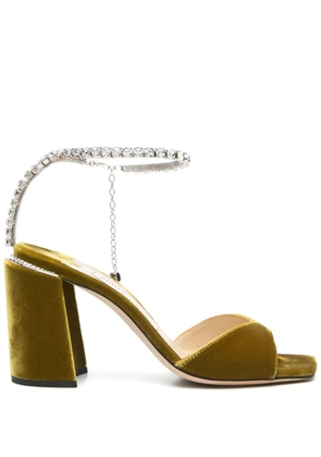 Jimmy Choo Pre-Owned 85mm Saeda sandals - Yellow