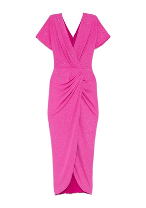 NISSA gathered-detailing dress - Pink