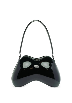 Diesel medium Double-D curved shoulder bag - Black