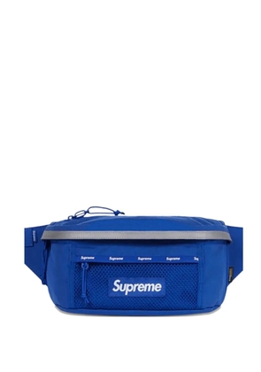 Supreme logo-patch belt bag - Blue