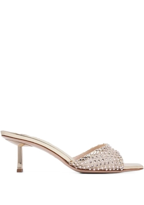 Le Silla 70mm Gilda mules - Gold