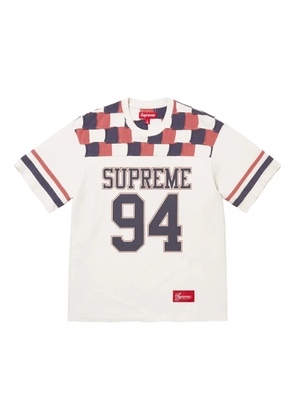 Supreme Patchwork Yoke football T-shirt - White