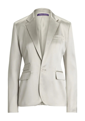 Ralph Lauren Collection Parker satin-finish tailored blazer - Silver