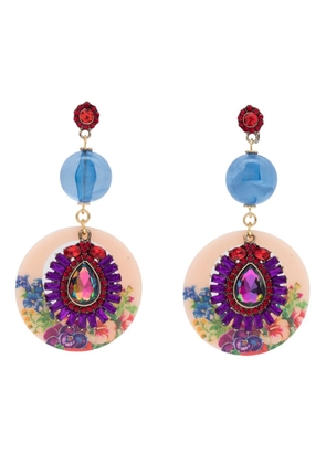 Amir Slama Bijoux crystal-embellished drop earrings - Multicolour