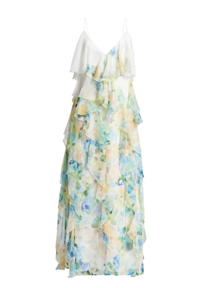 Aje ruffle-detailing midi dress - Blue