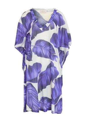 Brigitte graphic-print kaftan - Purple