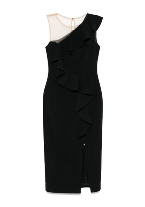 NISSA asymmetric dress - Black