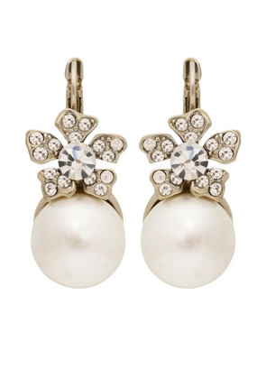 Kenneth Jay Lane pearl-detailing earrings - Silver