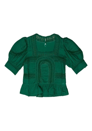 Sea Franca lace-detail blouse - Green